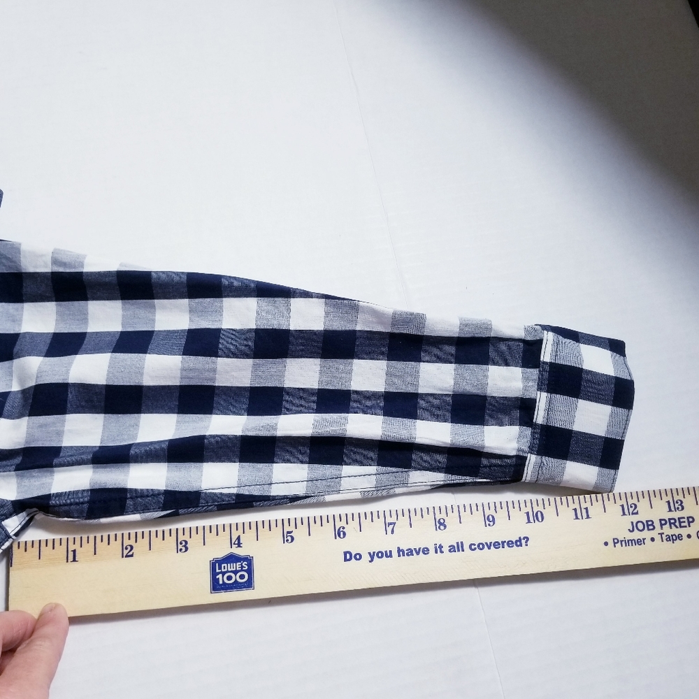SPROCKETS BOY'S BUTTON DOWN NAVY AND BLUE DRESS SHIRT SIZE 4T - Picture 8 of 10
